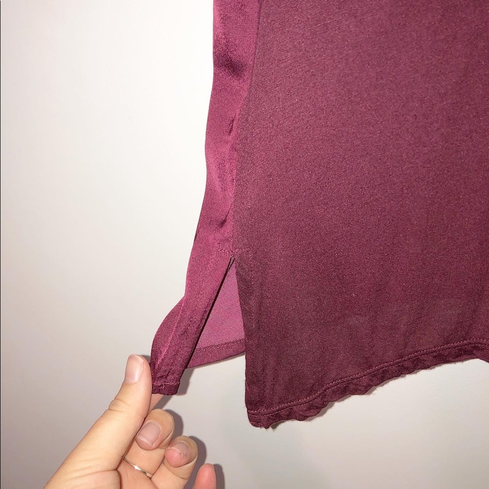 Maroon Keyhole Racerback Tank - Picture 2 of 3